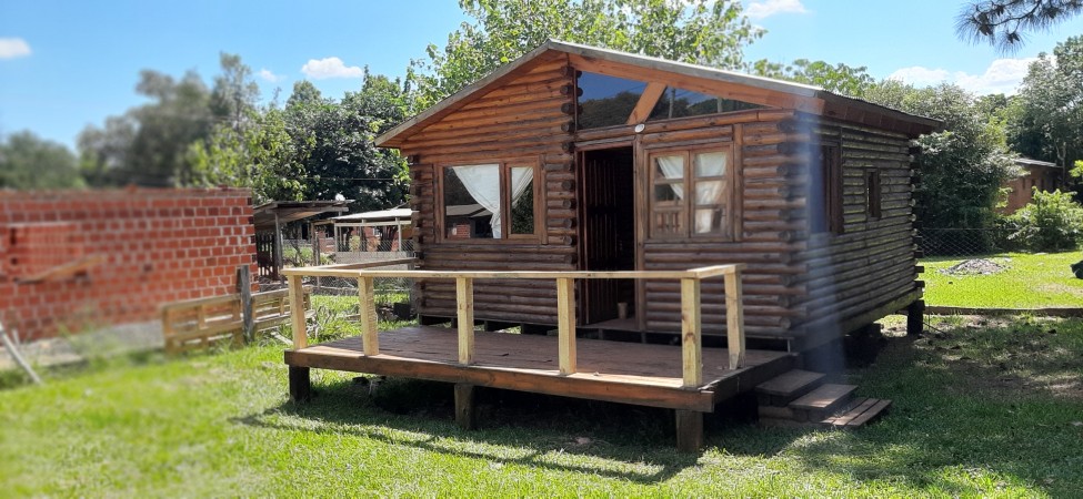 Venta Cabaña de tronco macizo Santa Ana