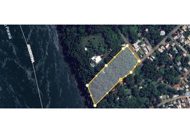 Lote 10.579 m² con vista al Rio Parana en Iguazu
